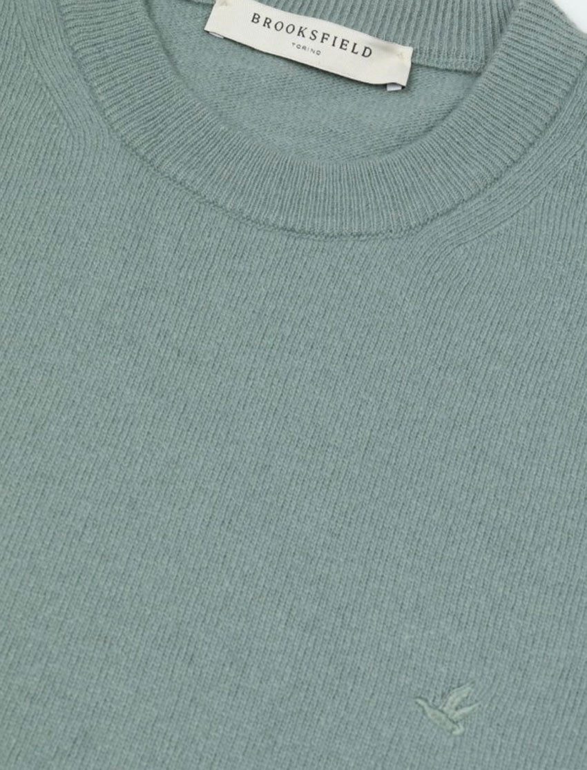 BROOKSFIELD MAGLIONE GIROCOLLO IN PURA LANA_TIGLIO