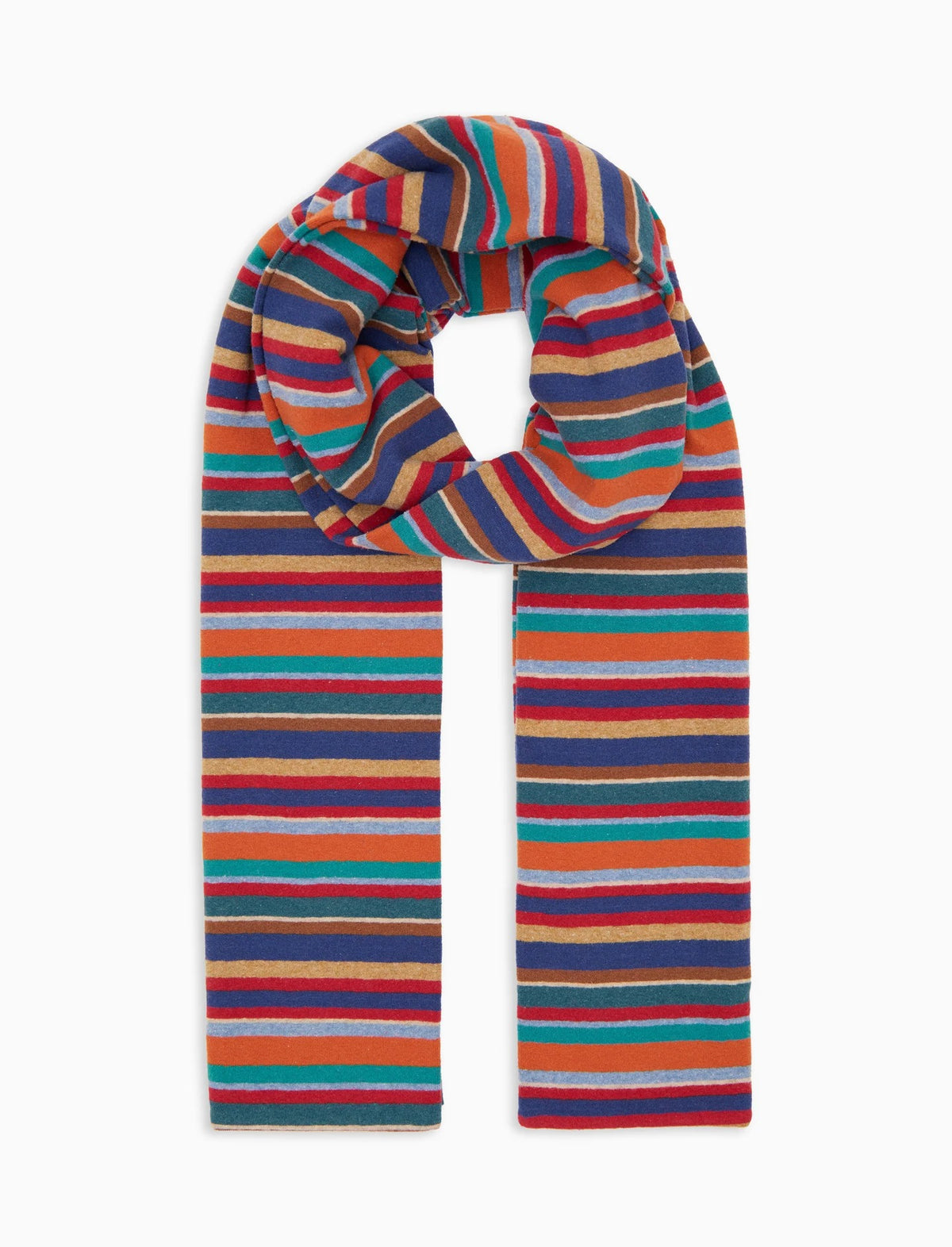 GALLO_AP514452_SCIARPONE TAGLIO VIVO PILE RIGHE MULTICOLOR