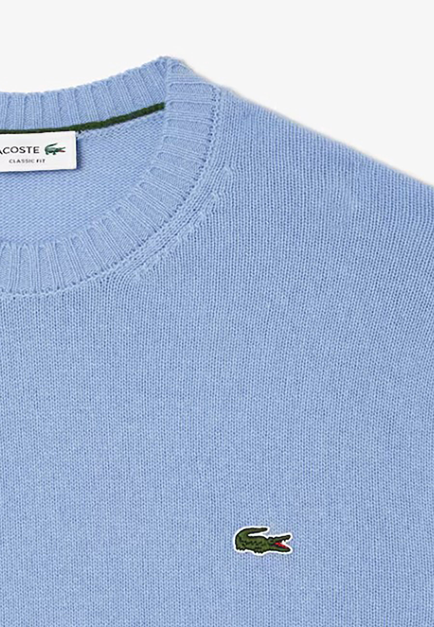 LACOSTE MAGLIONE GIROCOLLO IN LANA CARDATA_AH2916_HBP