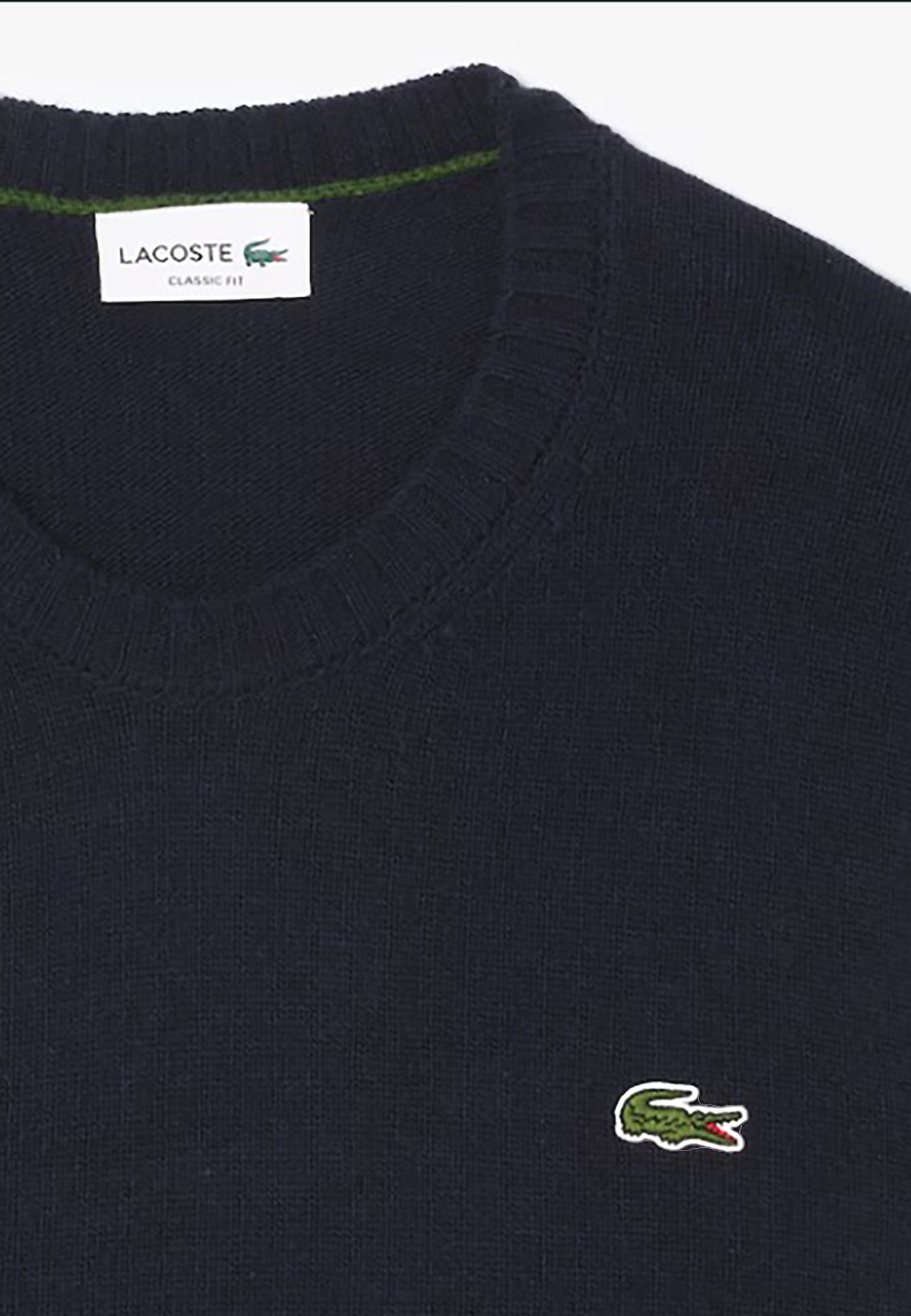 LACOSTE MAGLIONE GIROCOLLO IN LANA CARDATA_AH2916_166