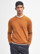 MAGLIONE GIROCOLLO ESSENTIAL_OR95_DARK COPPER