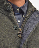 BARBOUR MAGLIONE ESSENTIAL PATCH - CON ZIP_GN73_SEAWEED