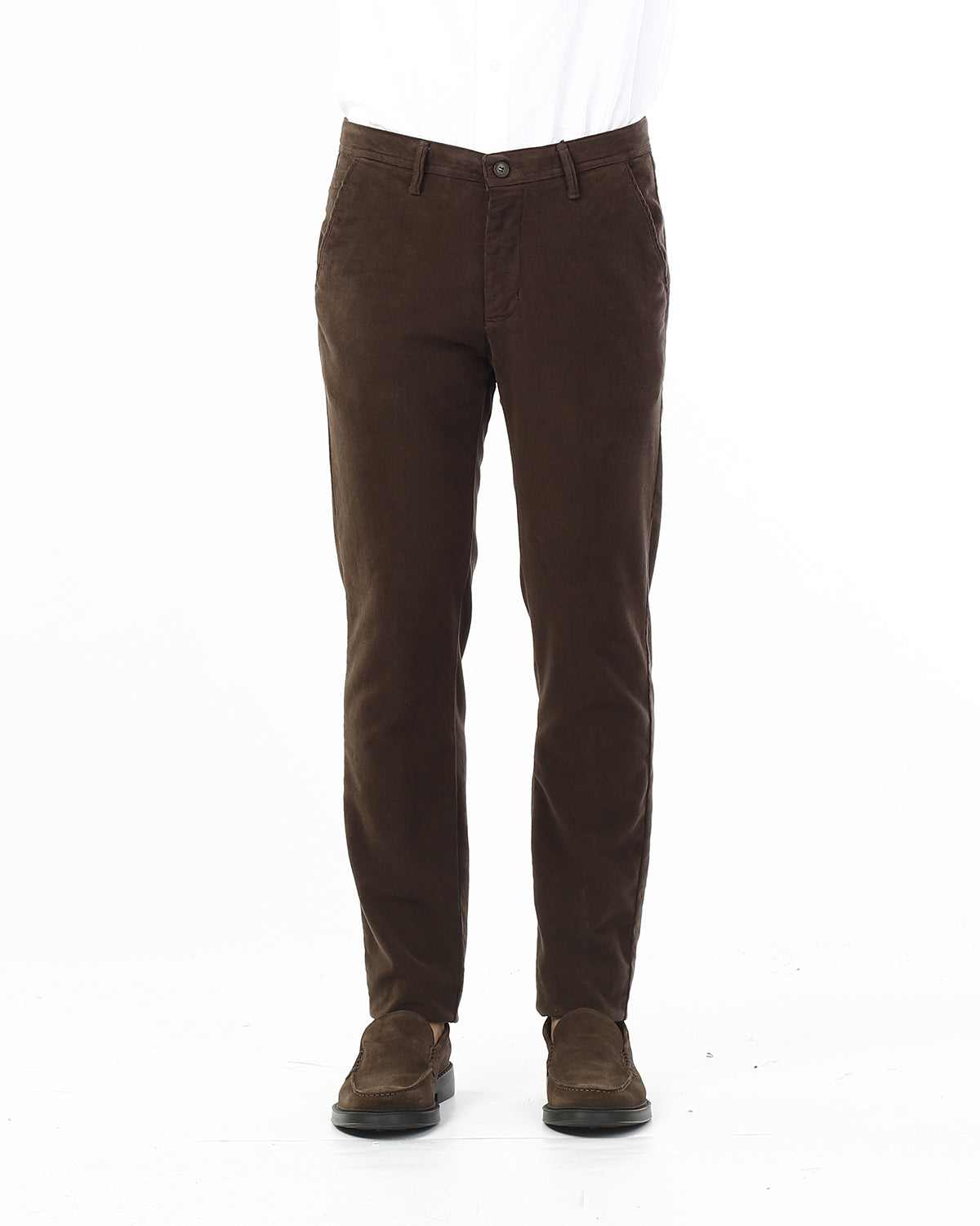 OLD RIVER PANTALONI IN FUSTAGNO_MARRONE