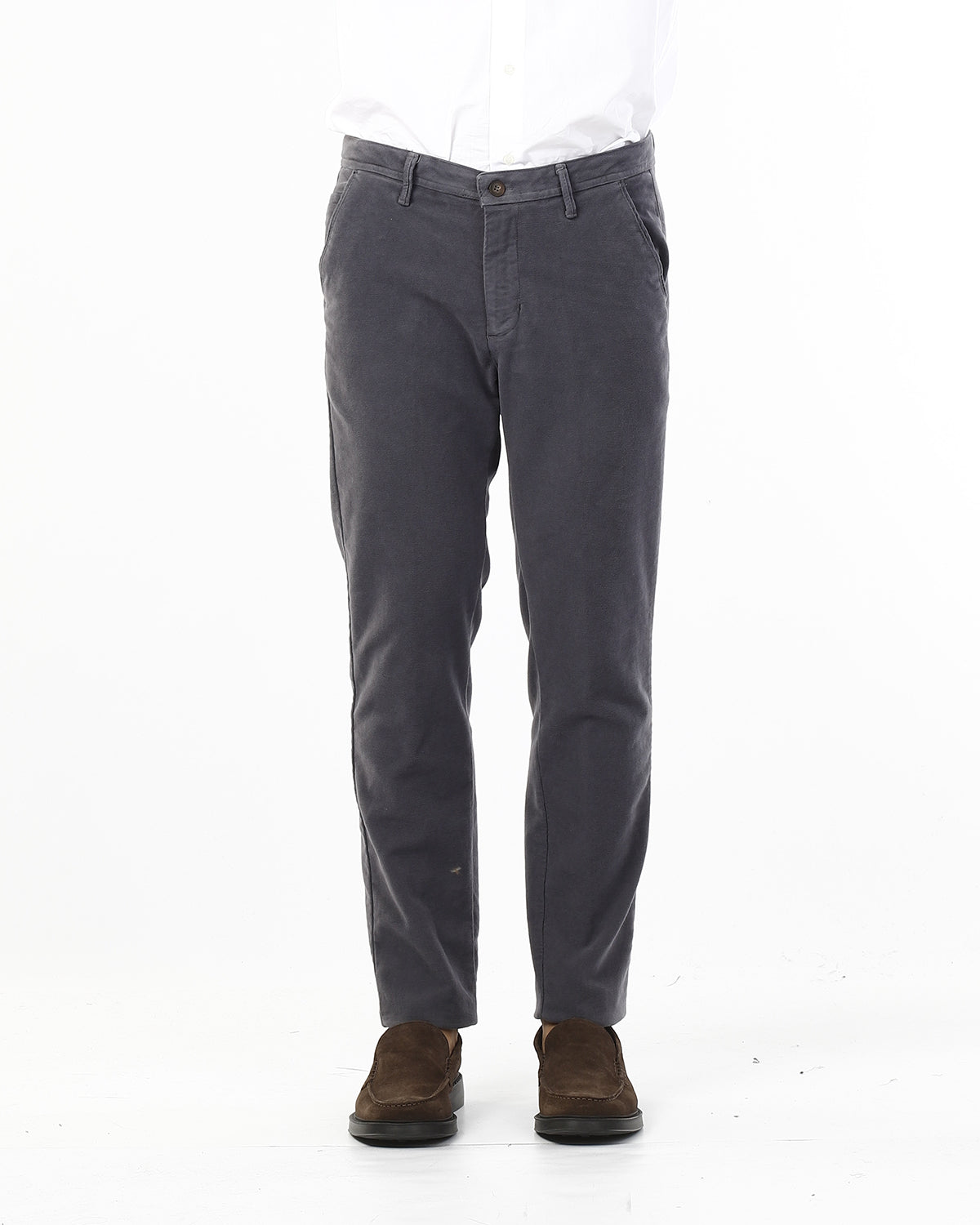 OLD RIVER PANTALONI IN FUSTAGNO_GRIGIO