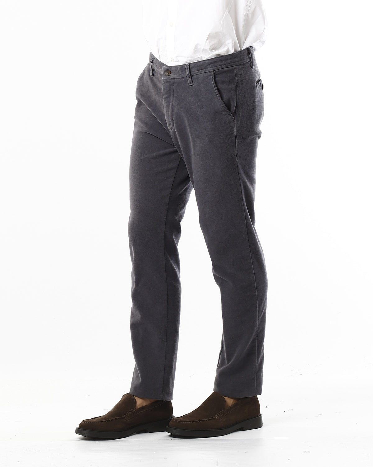 OLD RIVER PANTALONI IN FUSTAGNO_GRIGIO