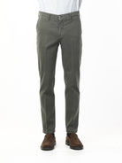 OLD RIVER PANTALONI IN FUSTAGNO_VERDE SCURO