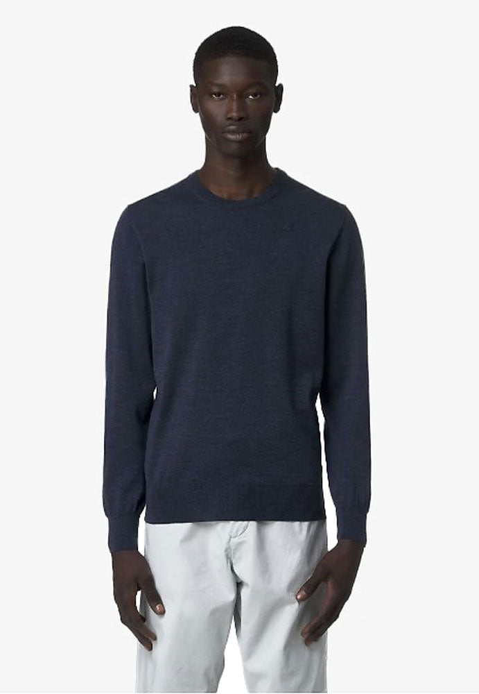 KWAY SEBASTIEN MERINO MAGLIONE_KA8_BLUE FADED MEL