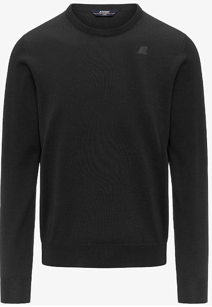 KWAY SEBASTIEN MERINO MAGLIONE_USY_BLACKE PURE