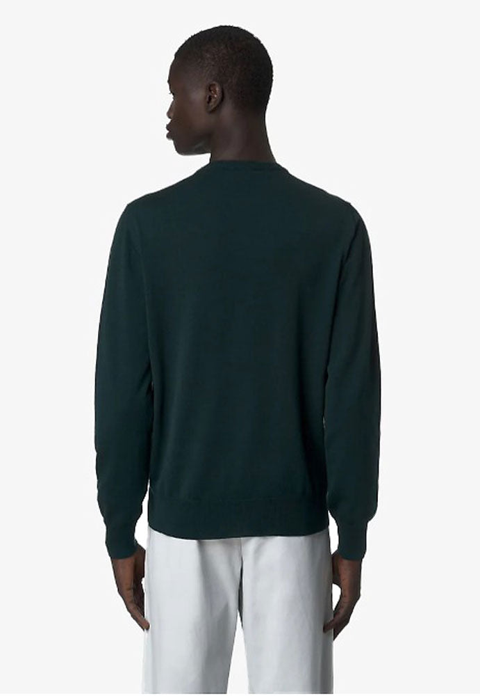 KWAY SEBASTIEN MERINO MAGLIONE_614_GREEN PONDEROSA