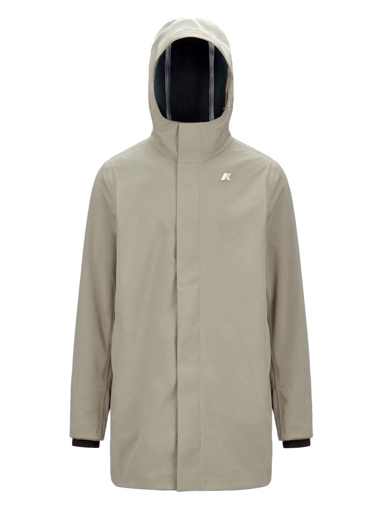 KWAY MARLYN BONDED_B2A _BEIGE CASHMERE - BLUE DEPTH