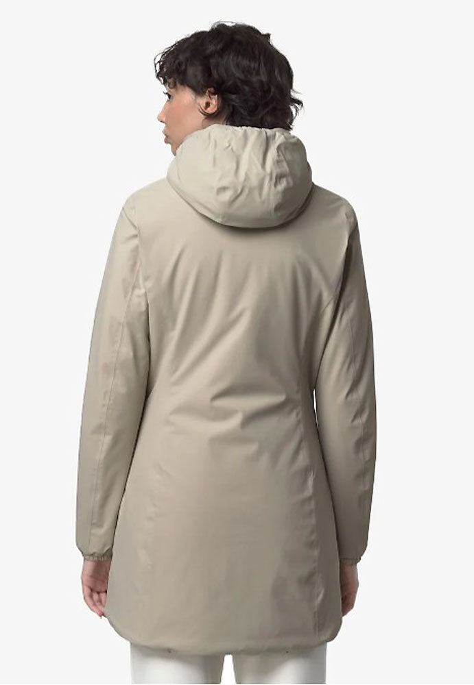 KWAY DENISE ST WARM REVERSIBLE_BCF_BEIGE CASHMERE - BLACK PURE