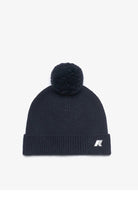 KWAY BERRETTO VINCIENNE CARDIGAN STITCH WOOL_AZ2_BLUE DEPTH MELANGE