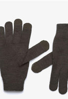 KWAY GUANTI ALFRED CARDIGAN STITCH WOOL_KB3_BLACK OLIVE MEL