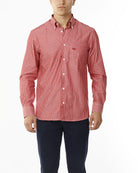 CAMICIA A RIGHE ROSSE LARGHE