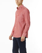 CAMICIA A RIGHE ROSSE LARGHE