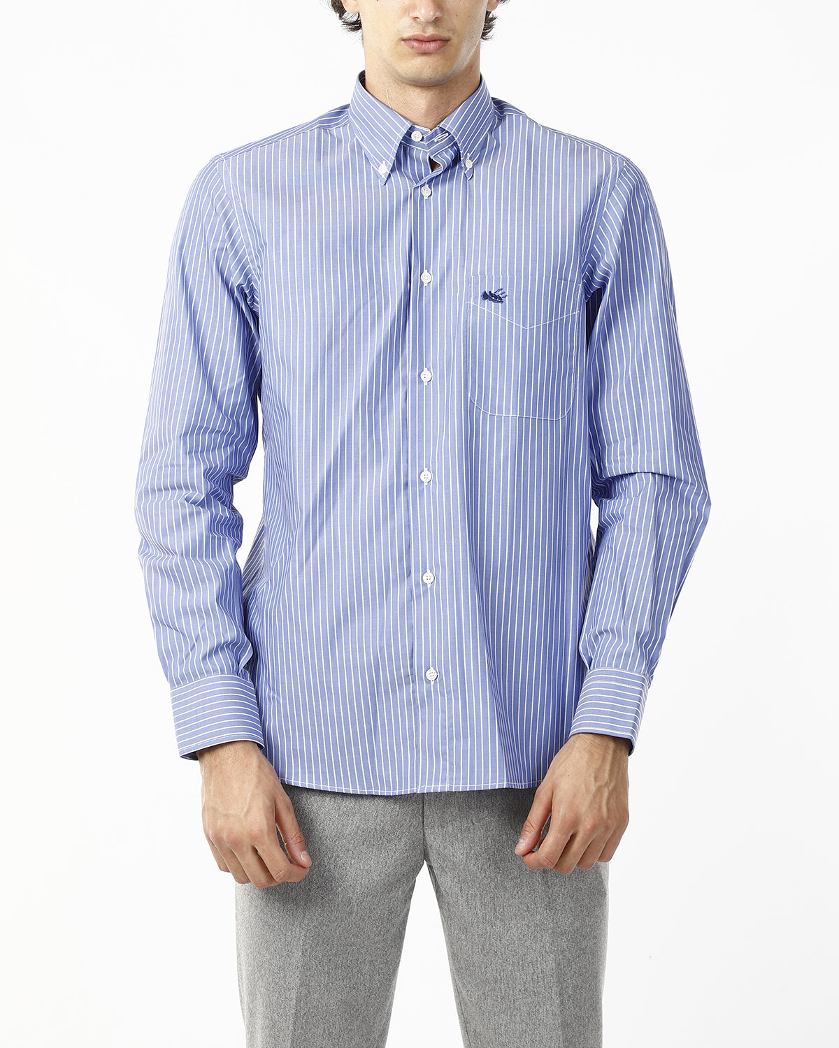 CAMICIA RIGA LARGA AZZURRA