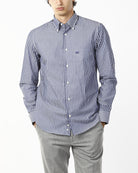 CAMICIA A RIGHE BLU E BIANCHE