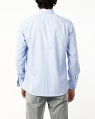 CAMICIA MICRORIGA CELESTE - NO IRON