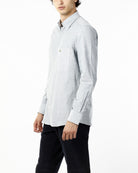 CAMICIA TINTA UNICA CON RIPORTO_VERDE