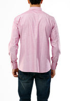 OLDRIVER CAMICIA TINTA UNICA CON RIPORTO_ROSSO