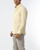 OLDRIVER CAMICIA TINTA UNICA CON RIPORTO_GIALLO