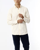 OLD RIVER CAMICIA A RIGHE E LOGO SU TONO_GIALLO