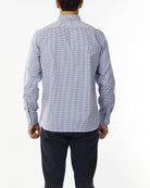 CAMICIA IN MICROFANTASIA PIED DE POULE - NO IRON