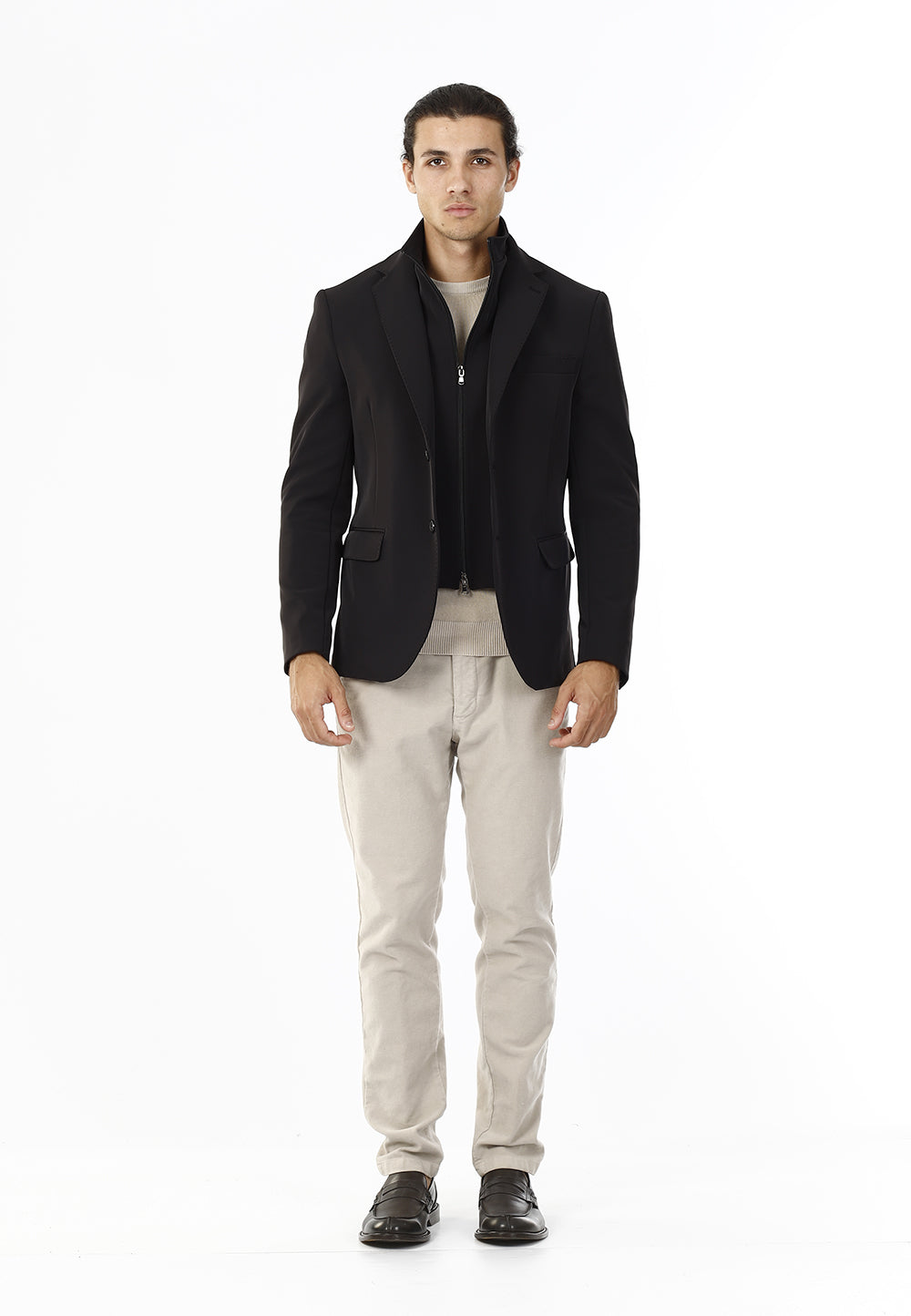 OLD RIVER GIACCA TECNICA CON PETTORINA_NERO