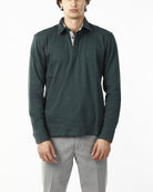 POLO IN FELPA LISCIA_VERDE