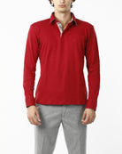 POLO IN FELPA LISCIA_PORPORA