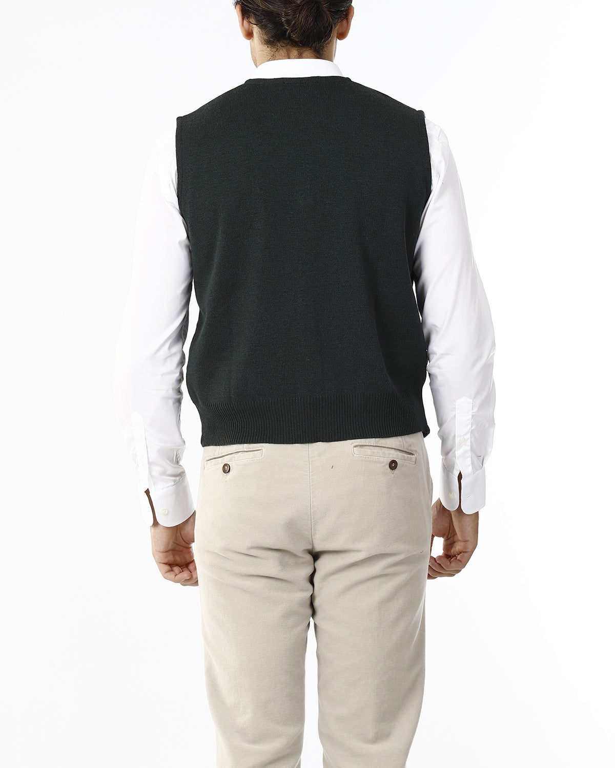 GILET CON BOTTONI E SCOLLO V_BRITISH