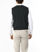 GILET CON BOTTONI E SCOLLO V_BRITISH