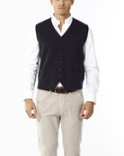 GILET CON BOTTONI E SCOLLO V_TENEBRA