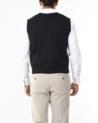 GILET CON BOTTONI E SCOLLO V_TENEBRA