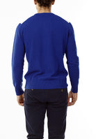 MAGLIONE GIROCOLLO ROMBI LANA E CASHMERE_AZZURRO