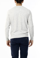 MAGLIONE GIROCOLLO ROMBI LANA E CASHMERE_GHIACCIO