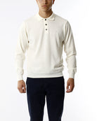 POLO IN MAGLIA - LANA EXTRAFINE 100%_PANNA
