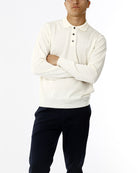 POLO IN MAGLIA - LANA EXTRAFINE 100%_PANNA