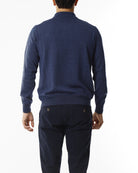 POLO IN MAGLIA - LANA EXTRAFINE 100%_PROFONDO