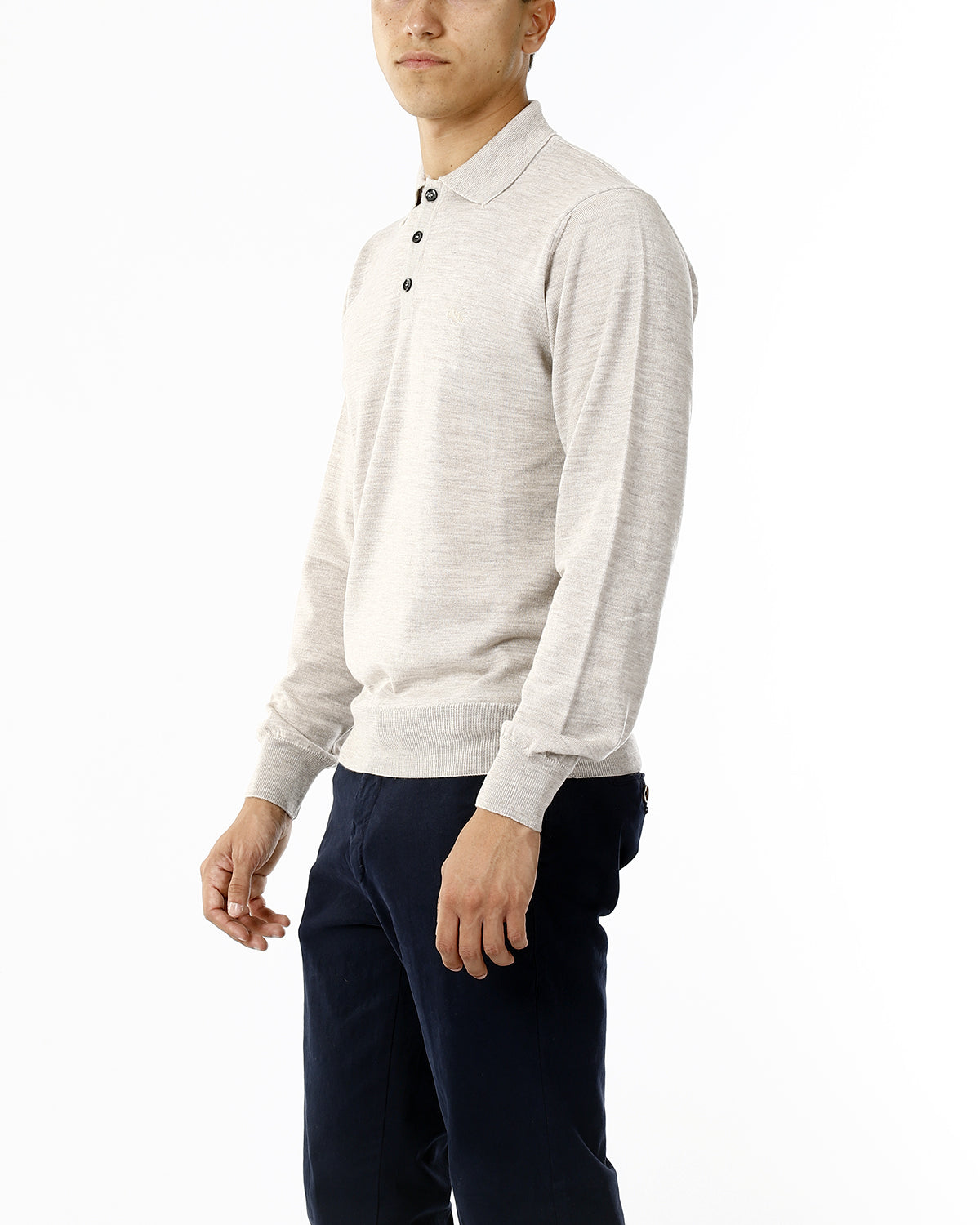 POLO IN MAGLIA - LANA EXTRAFINE 100%_MARMOTTA