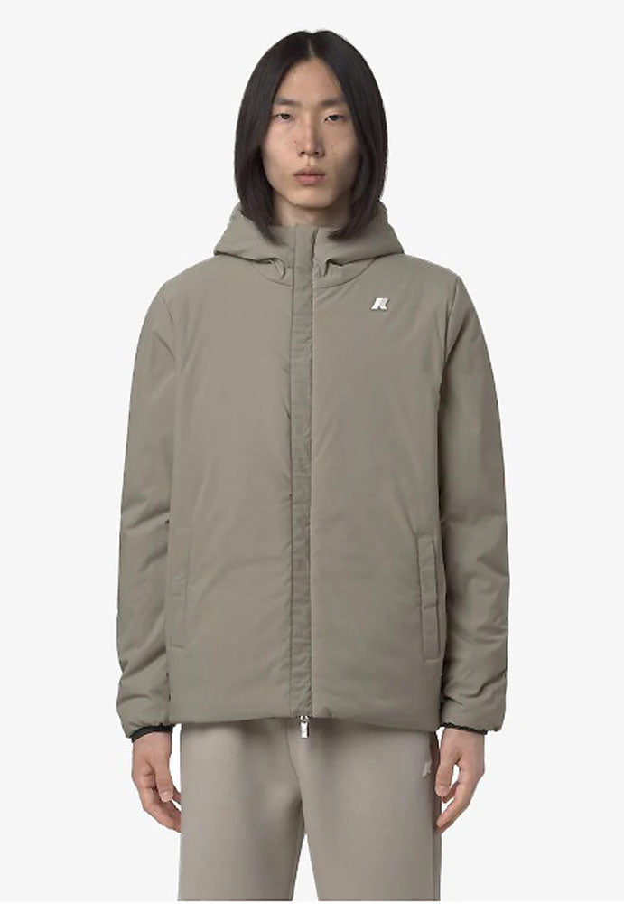 KWAY JACK ST WARM REVERSIBLE_B2P_GREEN BLACKISH_GREEN OAK