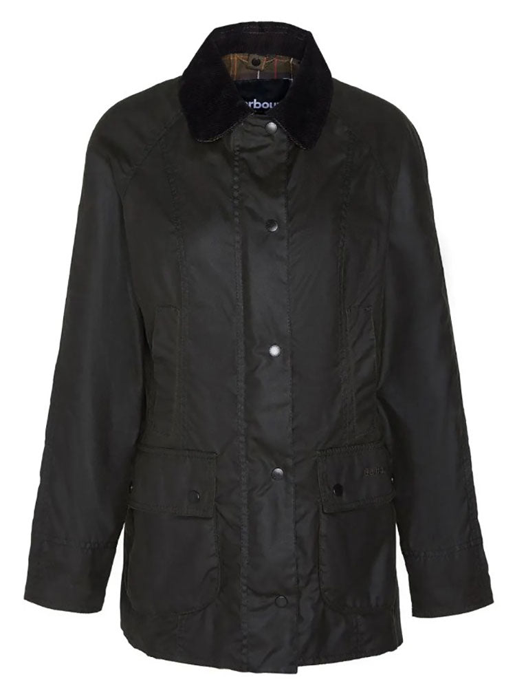 GIACCA CERATA CLASSICA BEADNELL_OL71_OLIVE