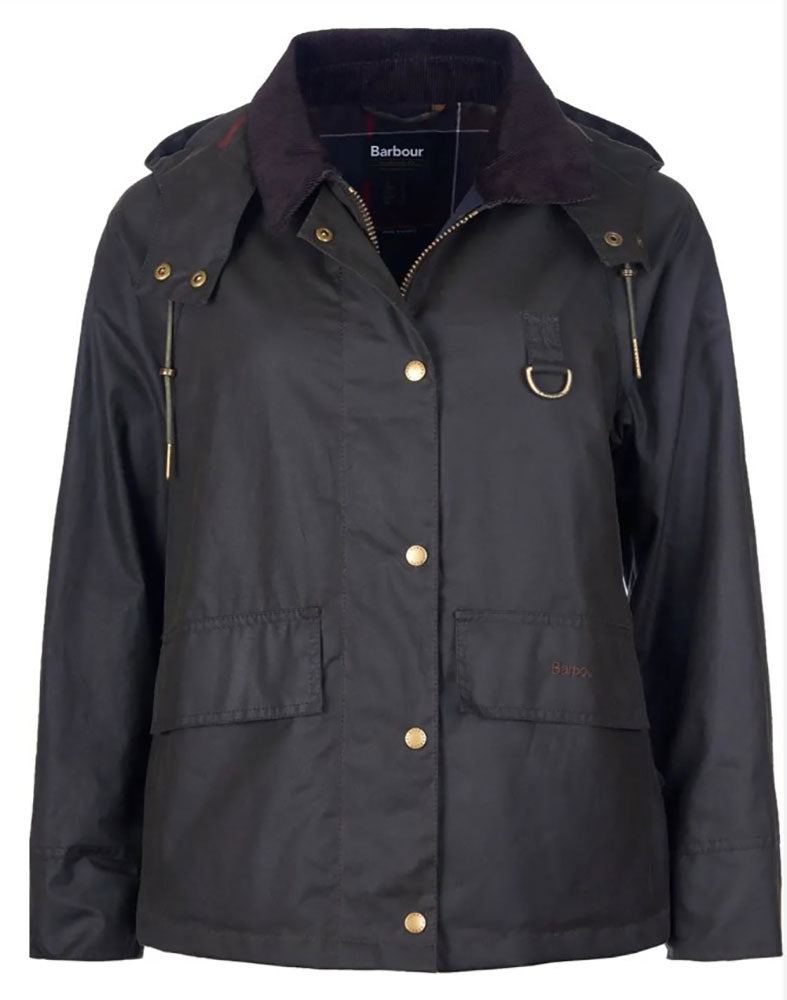 BARBOUR GIACCA CERATA AVON_OL71_OLIVE/CLASSIC