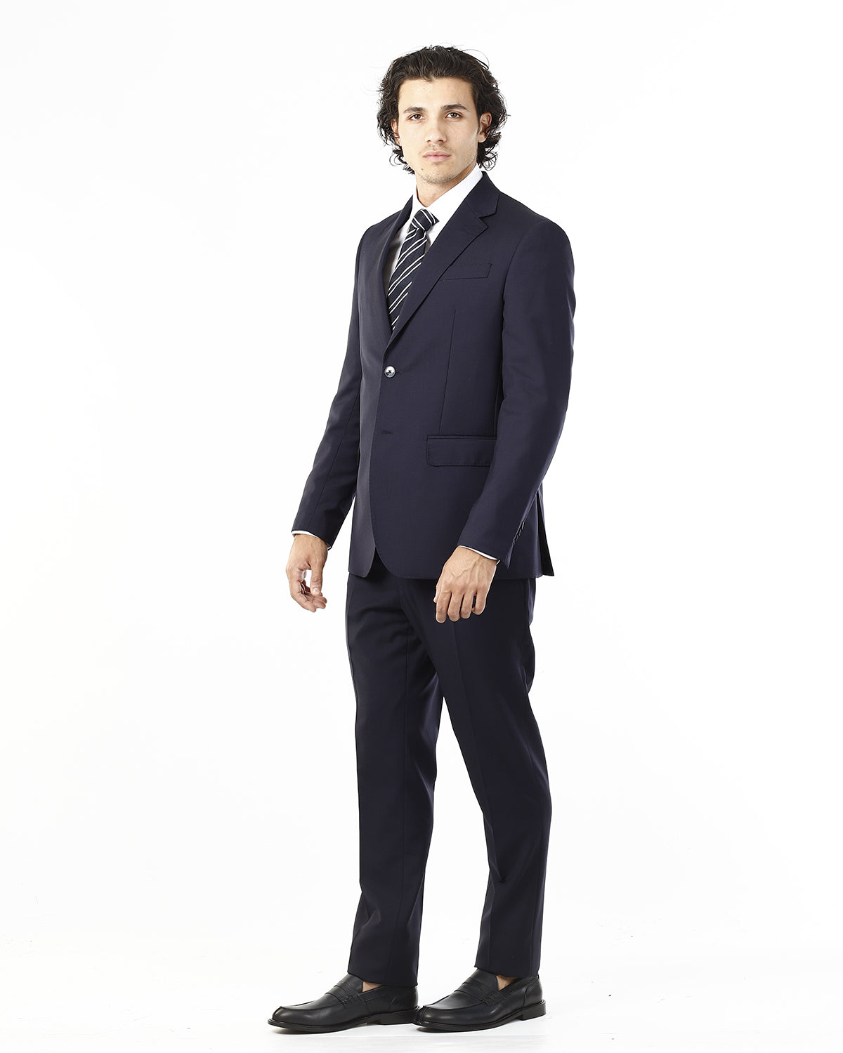 OLD RIVER ABITO MARZOTTO DI LANA_BLU