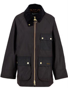 BARBOUR GIACCA CERATA LUELLA_RU91_RUSTIC/MUTED TARTAN