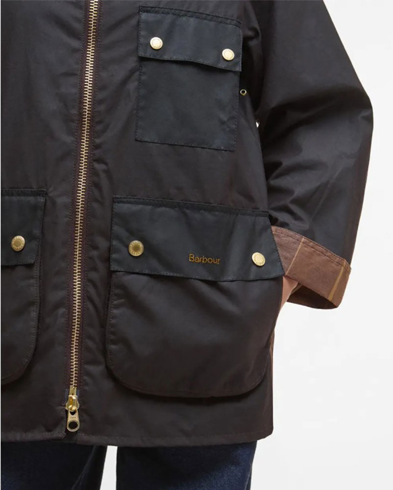 BARBOUR GIACCA CERATA LUELLA_RU91_RUSTIC/MUTED TARTAN