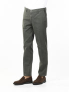 OLD RIVER PANTALONI TASCA AMERICANA - MODERN FIT_VERDE
