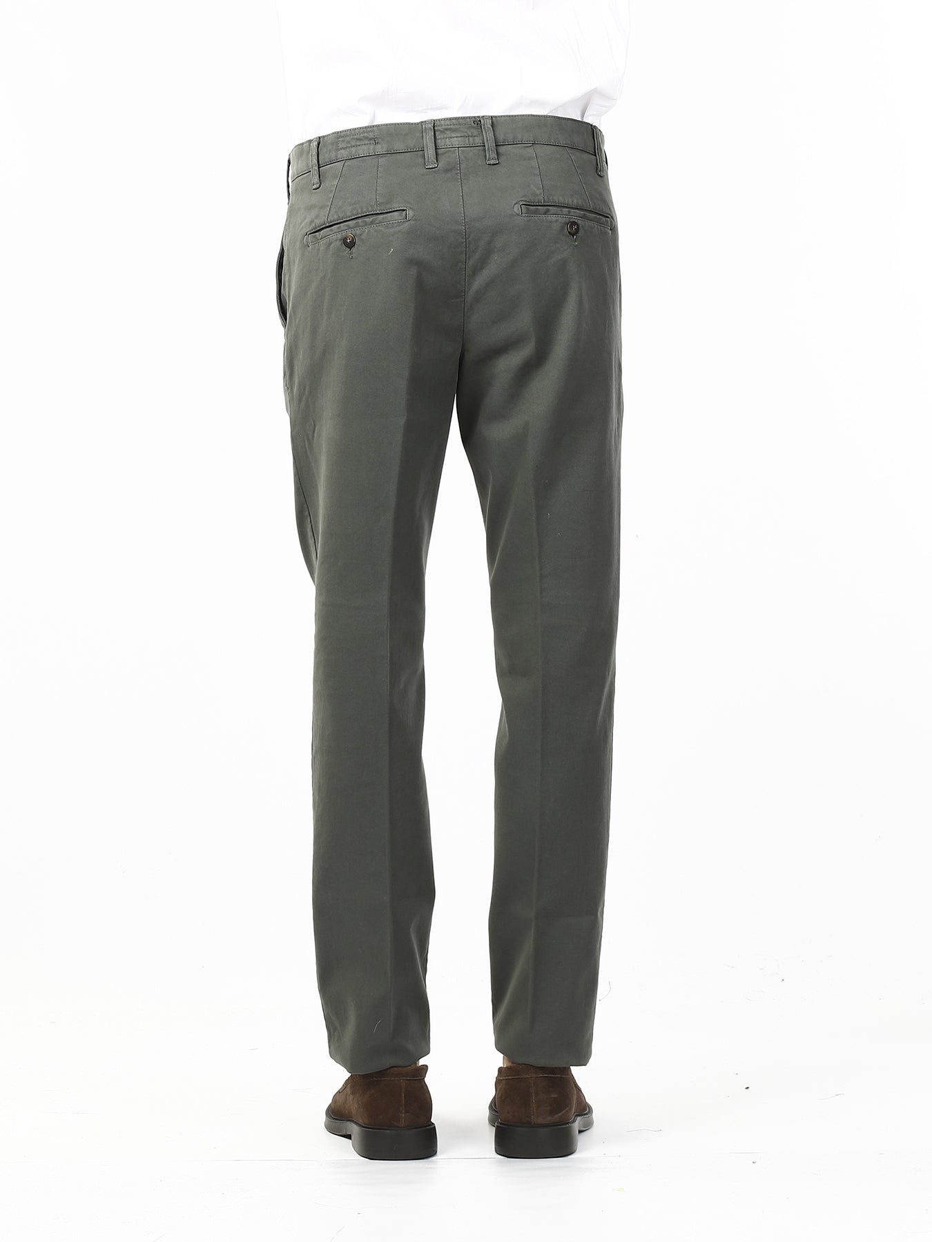 OLD RIVER PANTALONI TASCA AMERICANA - MODERN FIT_VERDE