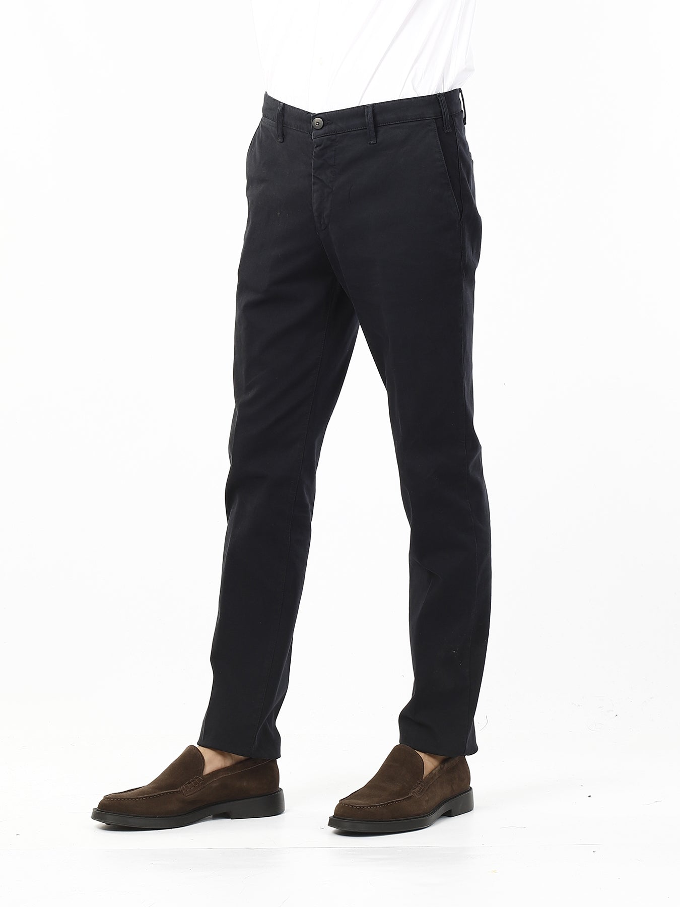 OLD RIVER PANTALONI TASCA AMERICANA - MODERN FIT_BLU