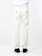 OLD RIVER PANTALONI TASCA AMERICANA - MODERN FIT_BIANCO